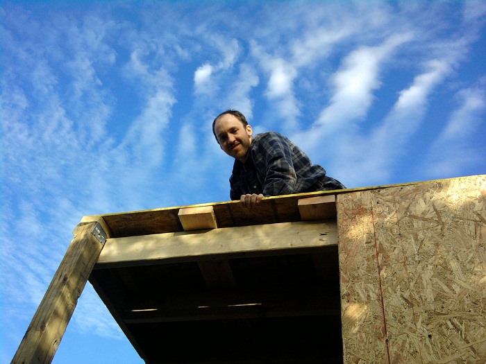 Tiny House Roofing Installing Entryway Ceiling
